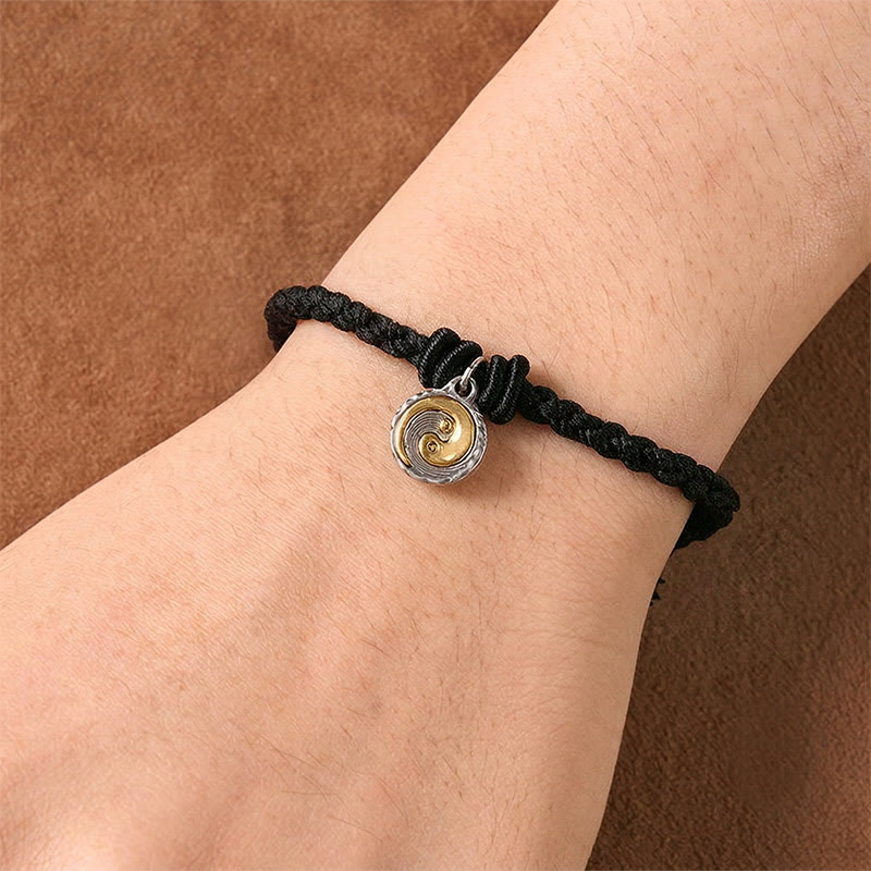 Buddha Stones Copper Yin Yang Red String Balance Bracelet