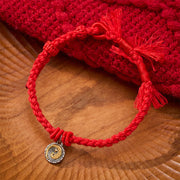 Buddha Stones Copper Yin Yang Red String Balance Bracelet