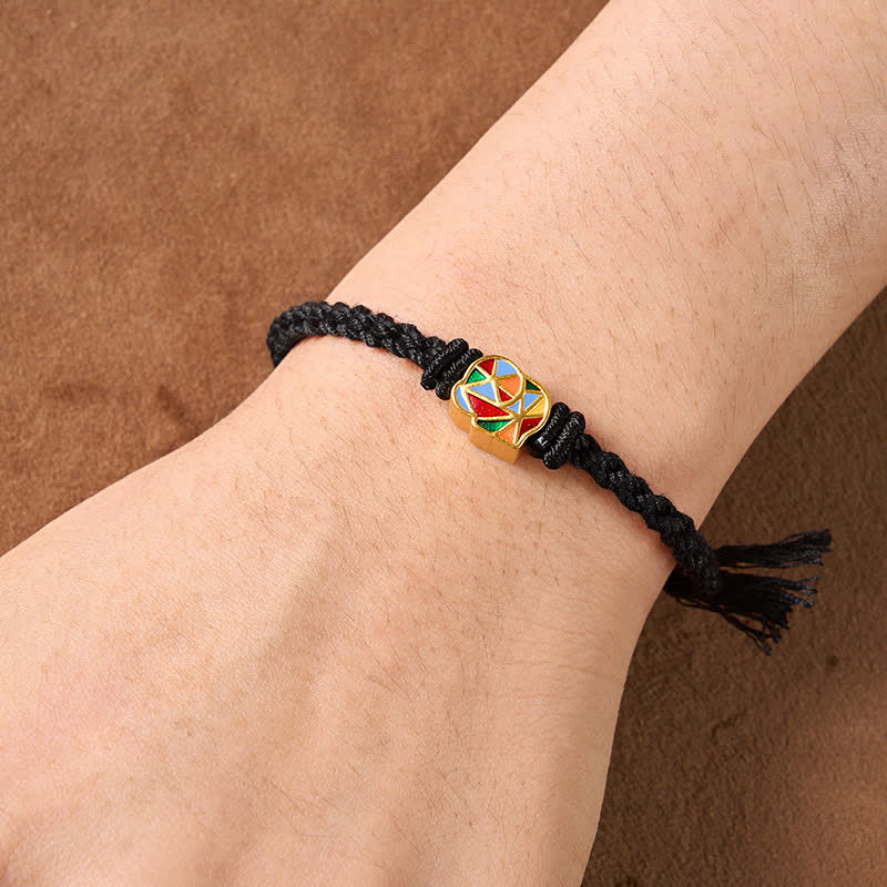 Buddha Stones Elephant Red String Balance Tibet Adjustable Bracelet