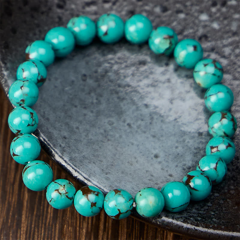 EverestArtStudios Turquoise Beads Protection Bracelet