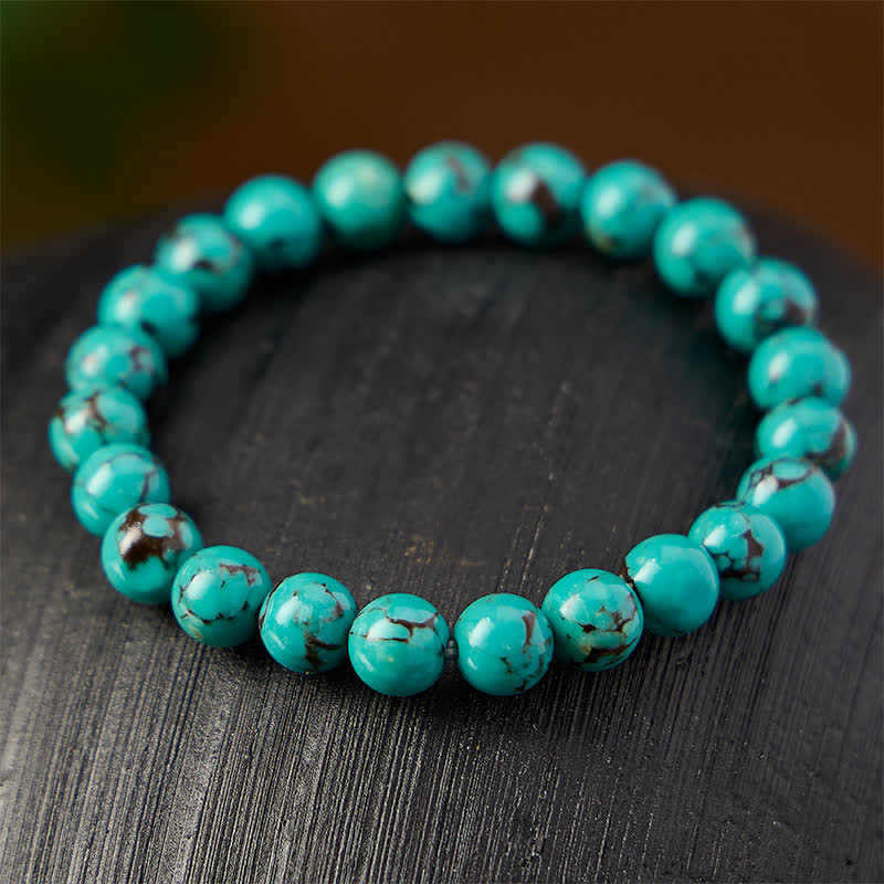 EverestArtStudios Turquoise Beads Protection Bracelet