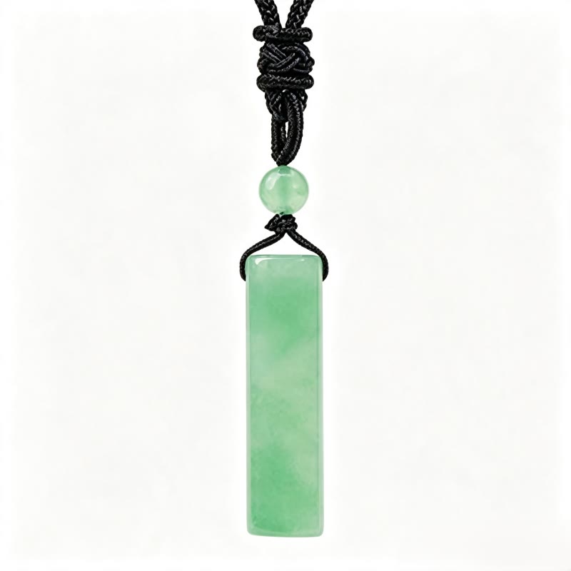 Buddha Stones Various Crystal Rose Quartz Green Aventurine Amethyst Cylinder Healing Necklace Pendant