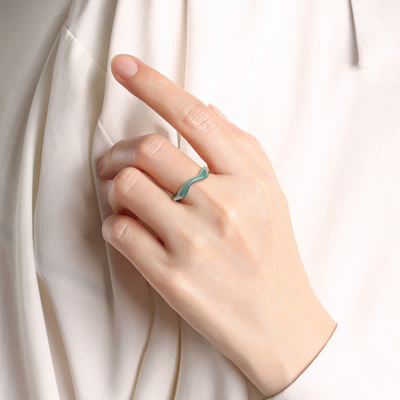 EverestArtstudios Jade Luck Irregular Ring