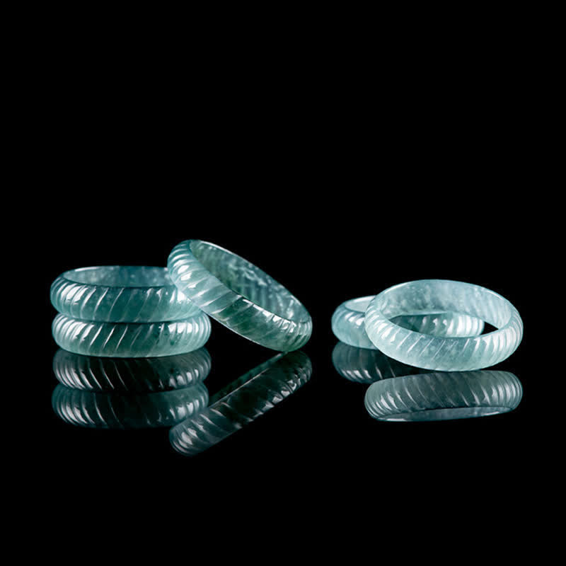 EverestArtstudios Translucent Jade Dragon Scale Power Ring