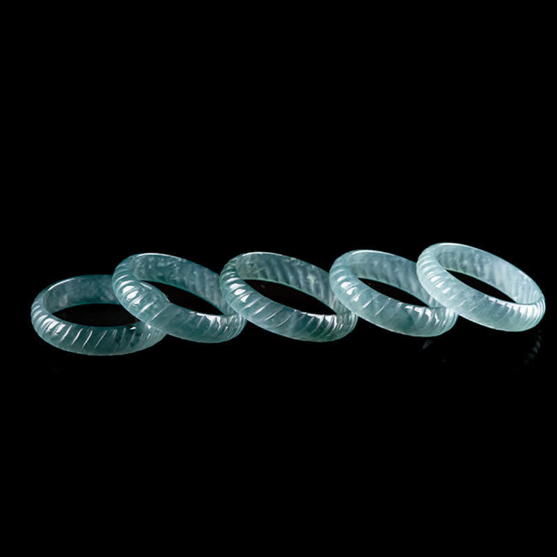 EverestArtstudios Translucent Jade Dragon Scale Power Ring
