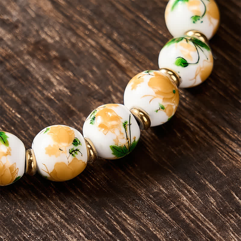 EverestArtStudios Natural White Turquoise Turtle Design Wealth Bracelet