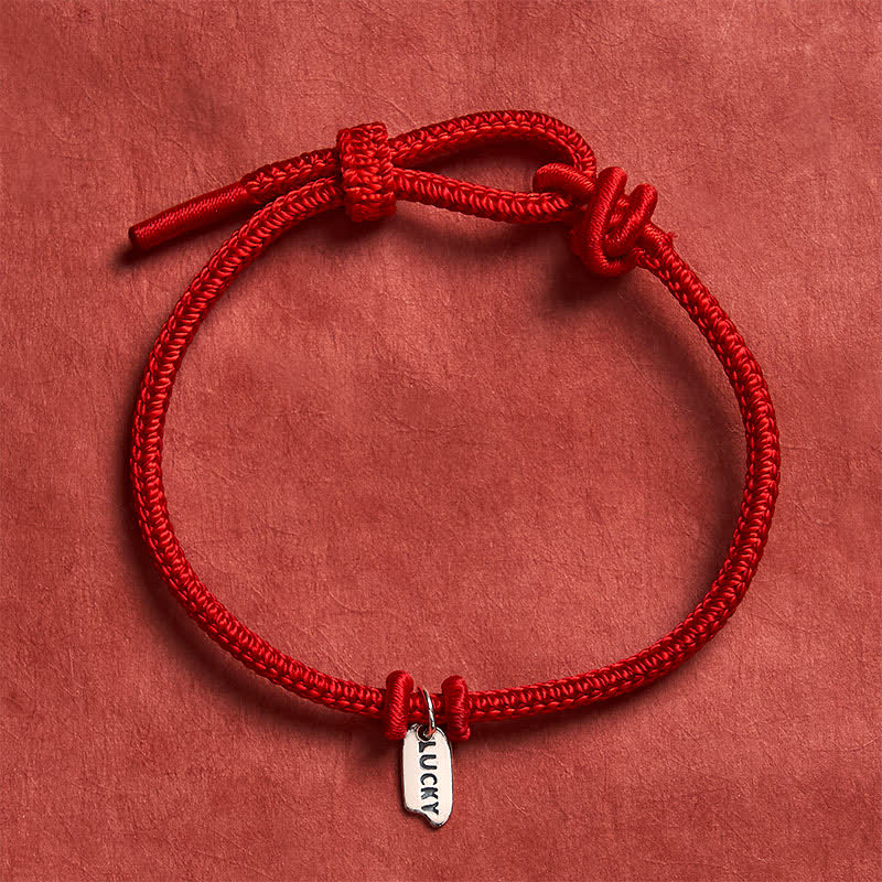 Buddha Stones Handmade Braided Red String LUCKY Charm Adjustable Bracelet