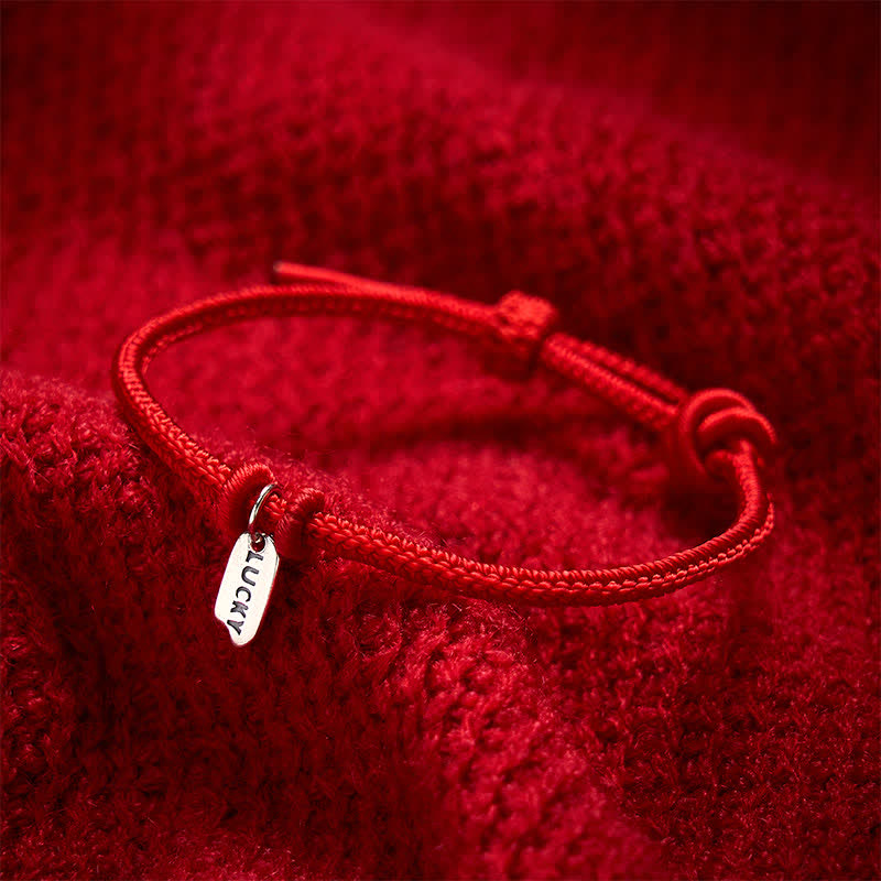 Buddha Stones Handmade Braided Red String LUCKY Charm Adjustable Bracelet