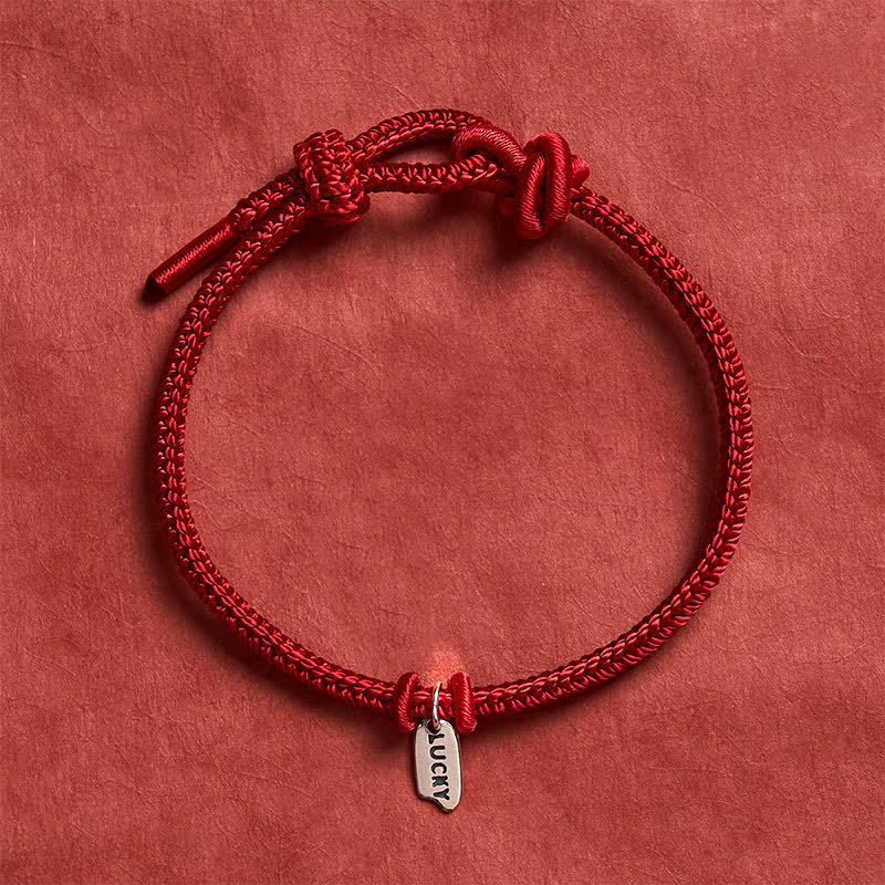 Buddha Stones Handmade Braided Red String LUCKY Charm Adjustable Bracelet