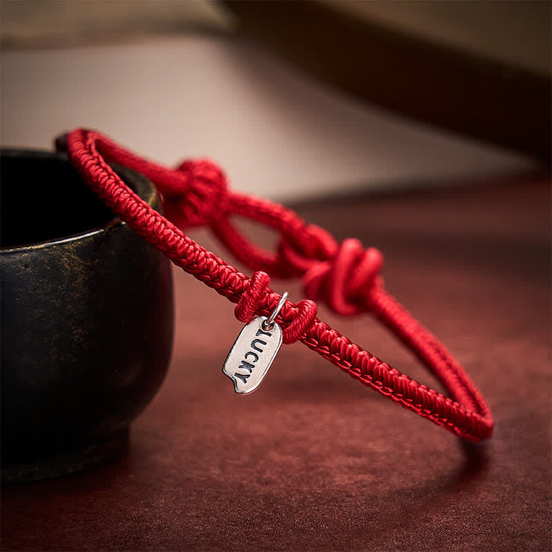 Buddha Stones Handmade Braided Red String LUCKY Charm Adjustable Bracelet