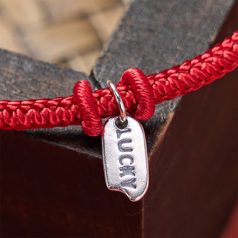 Buddha Stones Handmade Braided Red String LUCKY Charm Adjustable Bracelet