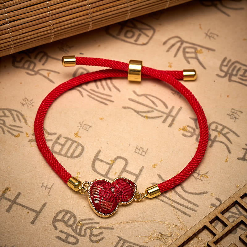 EverestArtstudios Red String Song Brocade Gourd Protection Bracelet
