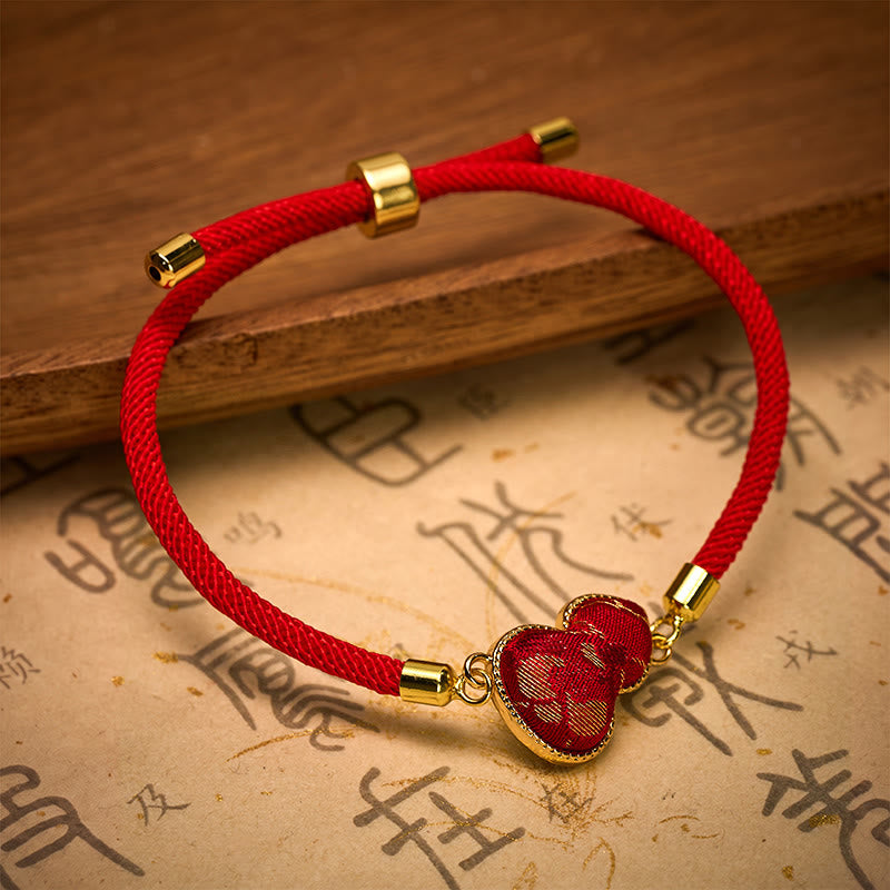 EverestArtstudios Red String Song Brocade Gourd Protection Bracelet