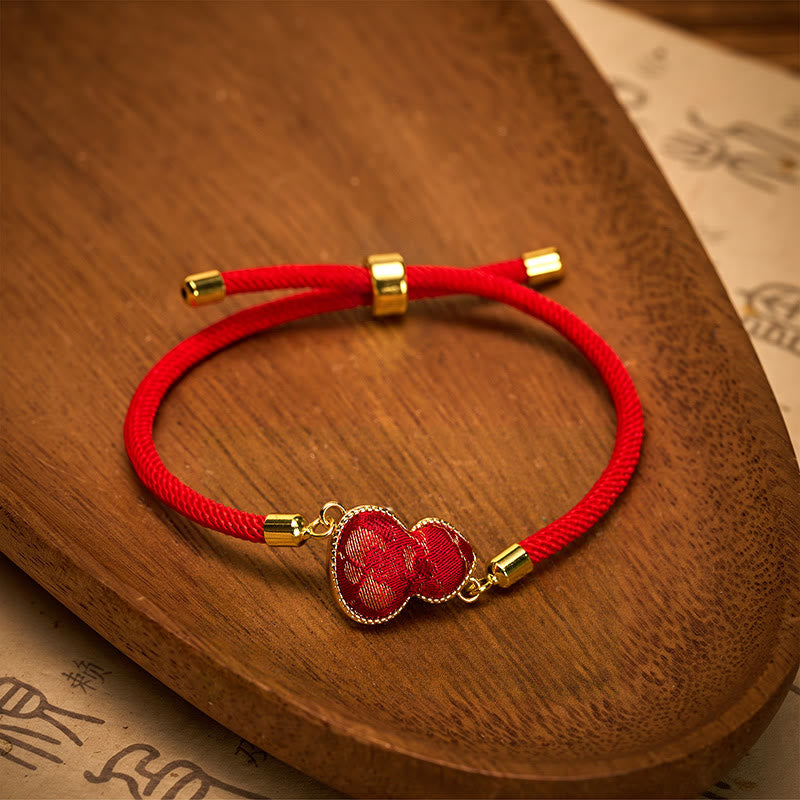 EverestArtstudios Red String Song Brocade Gourd Protection Bracelet