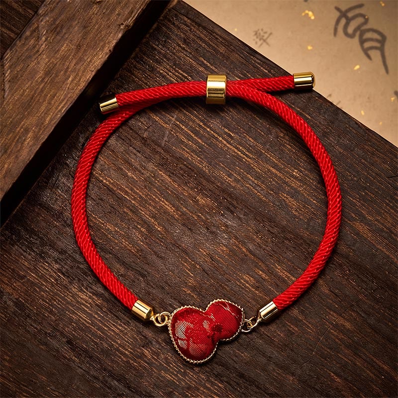 EverestArtstudios Red String Song Brocade Gourd Protection Bracelet
