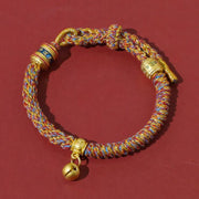 Buddha Stones Tibetan Om Mani Padme Hum Red String Protection Bracelet