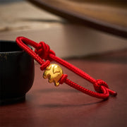 Buddha Stones Red String Elephant Copper Protection Bracelet