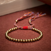 Buddha Stones Copper Beads Red String Balance Bracelet