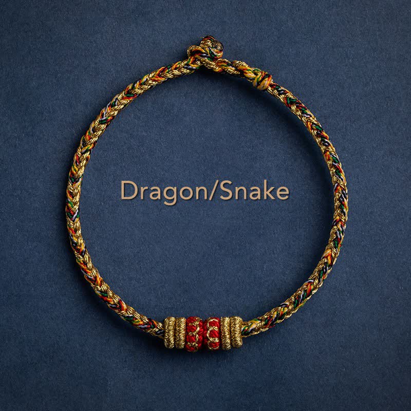 EverestArtstudios Tibet Handmade Chinese Zodiac Luck Strength Braided String Bracelet