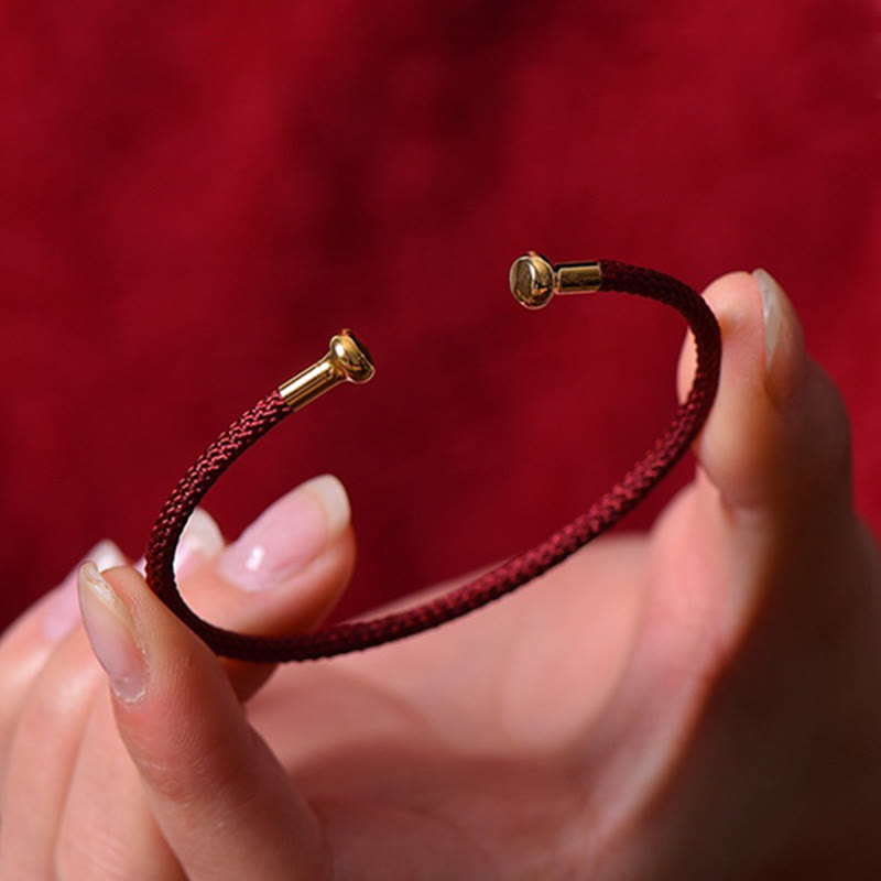 EverestArtstudios Simple Design Handmade Luck Braid String Cuff Bracelet