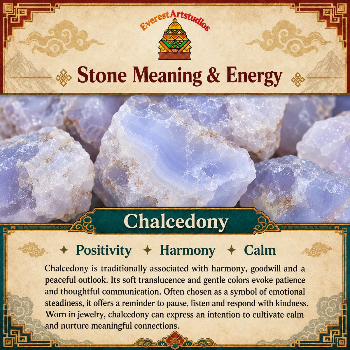 EverestArtstudios Chalcedony Meaning & Energy
