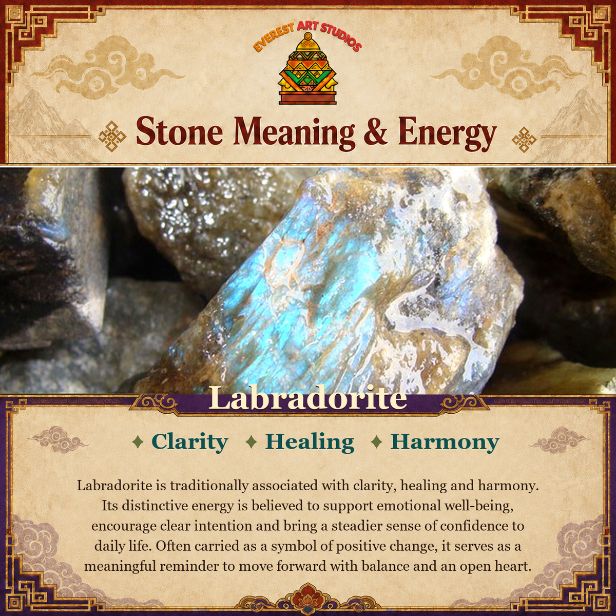 Everest Art Studios Labradorite stone meaning and energy