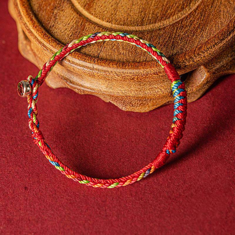 EverestArtstudios Handmade Five Color Thread Protection Bracelet