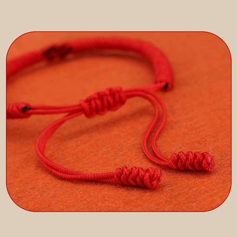 EverestArtstudios 2Pcs Tibetan Luck Chinese Knot Protection String Bracelet