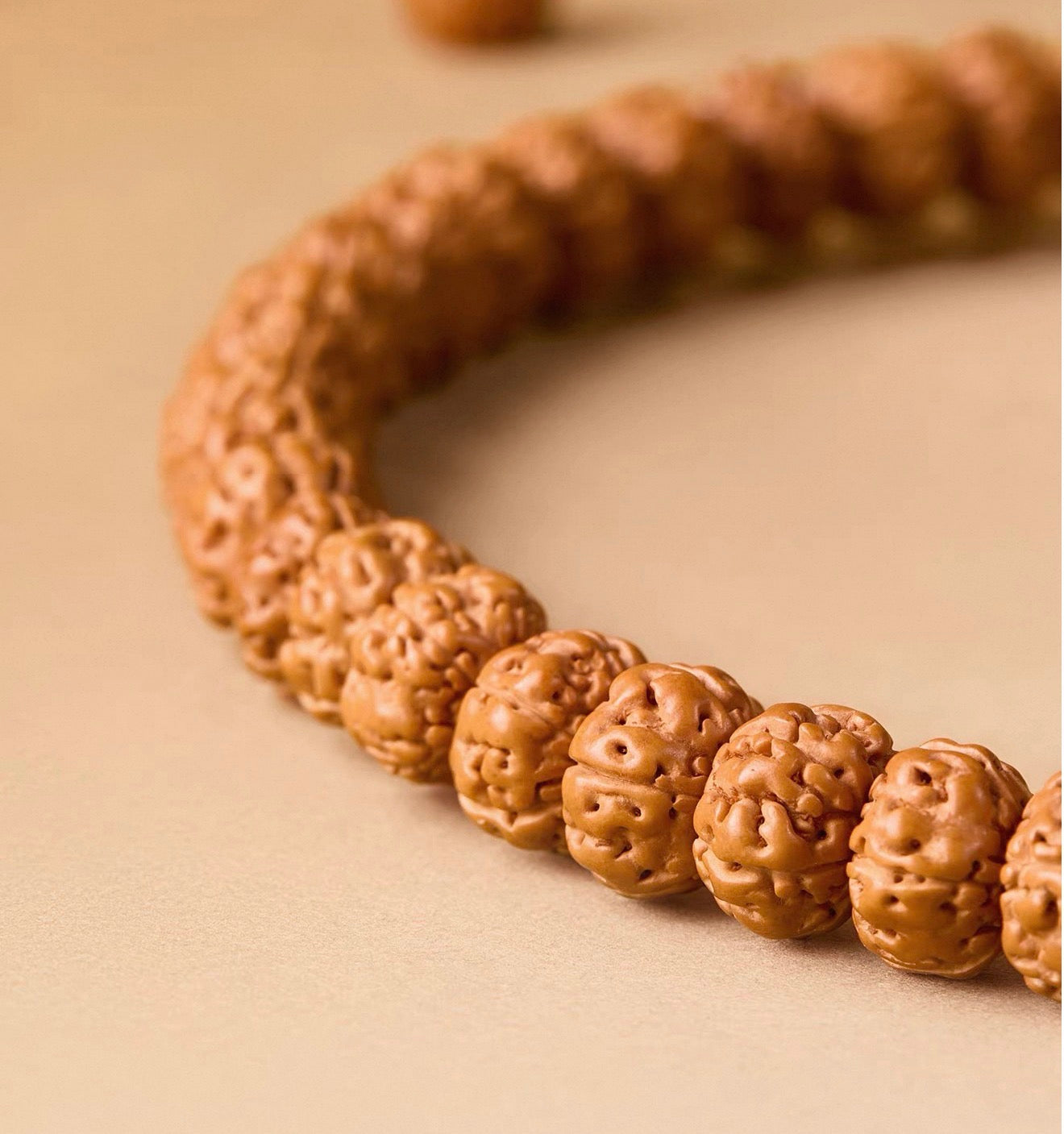 EverestArtStudios Natural Vajra Bodhi Seed Mala Necklace / Bracelet – 108 Beads (8mm)