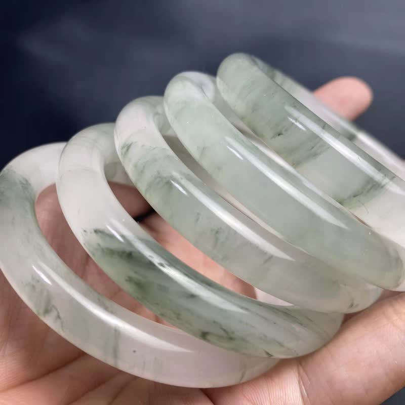 Buddha Stones Jade Abundance Luck Blessing Bracelet Bangle