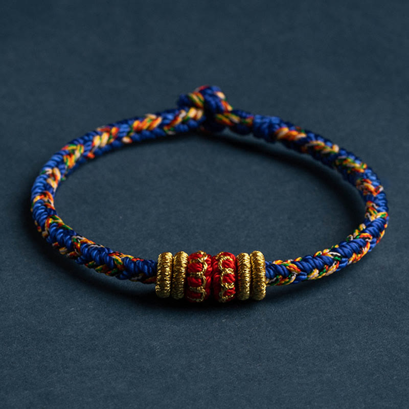 EverestArtstudios Tibet Handmade Chinese Zodiac Luck Strength Braided String Bracelet
