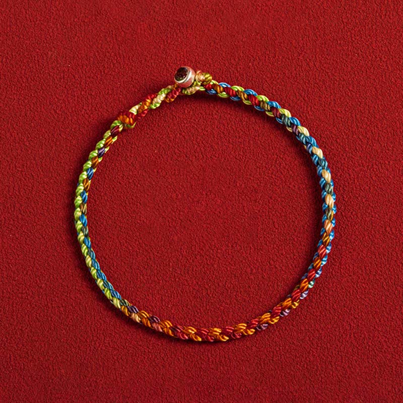 EverestArtstudios "May you be blessed with peace and safety in all four seasons" Lucky Multicolored Bracelet