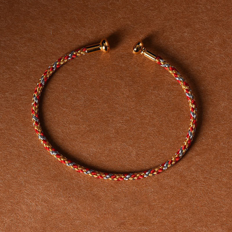 EverestArtstudios Simple Design Handmade Luck Braid String Cuff Bracelet