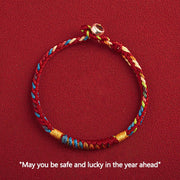 EverestArtstudios "May You Be Safe And Lucky In The Year Ahead" Multicolored Bracelet