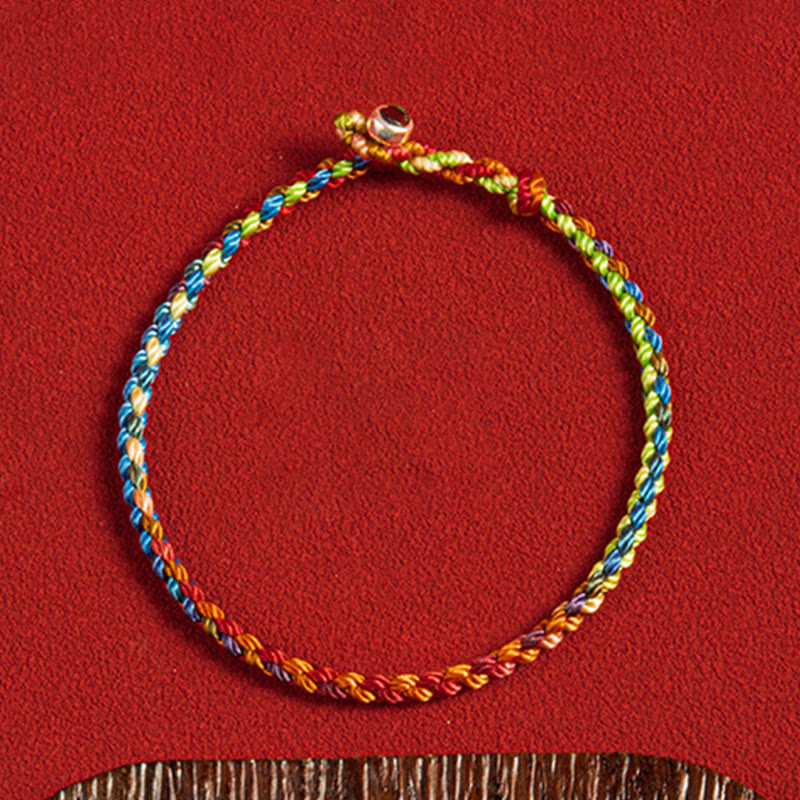 EverestArtstudios "May you be blessed with peace and safety in all four seasons" Lucky Multicolored Bracelet