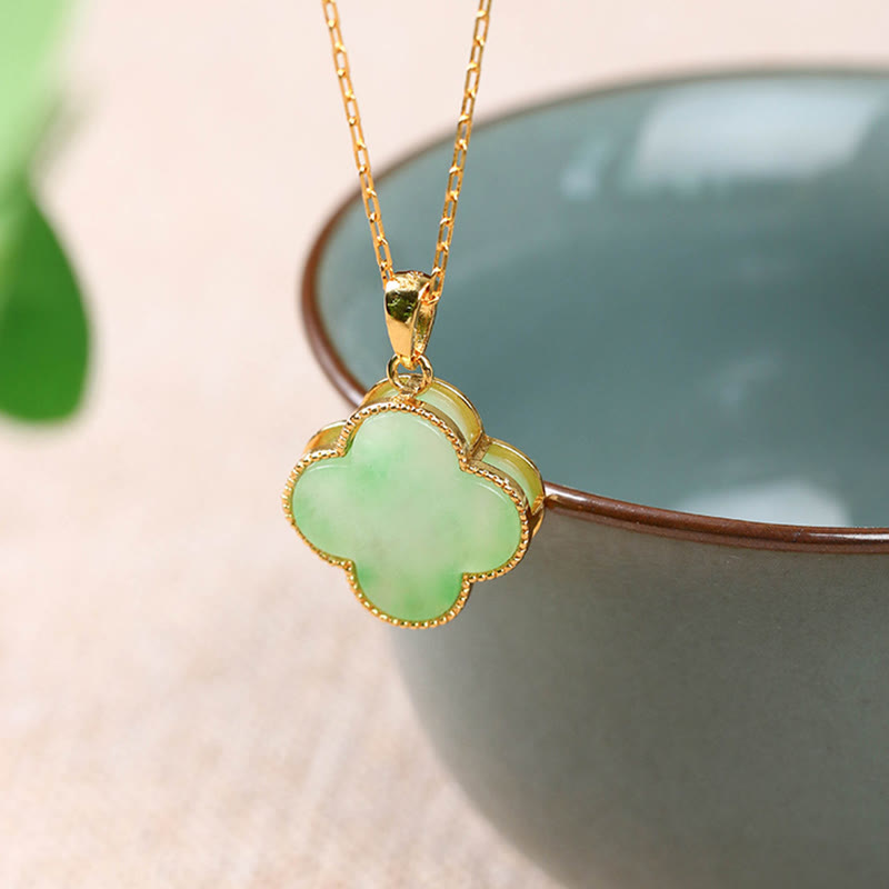 EverestArtstudios "May Luck and Joy Be With You" Jade Necklace Includes Gift Message Card