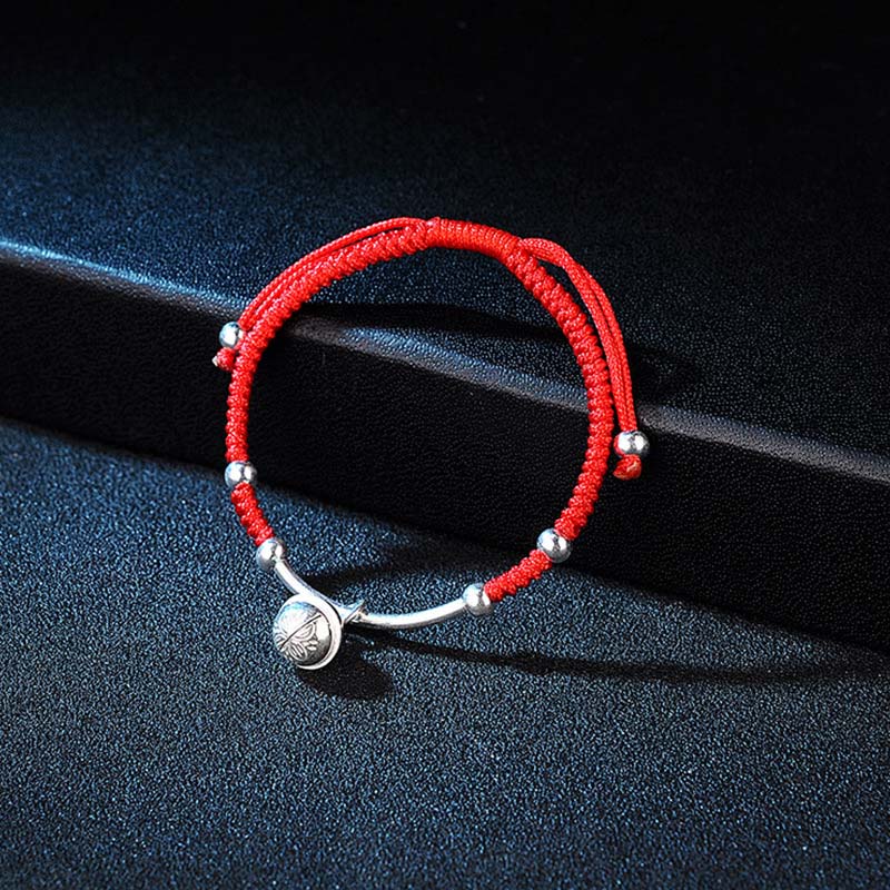 EverestArtstudios FengShui Lucky Red String Bell Bracelet