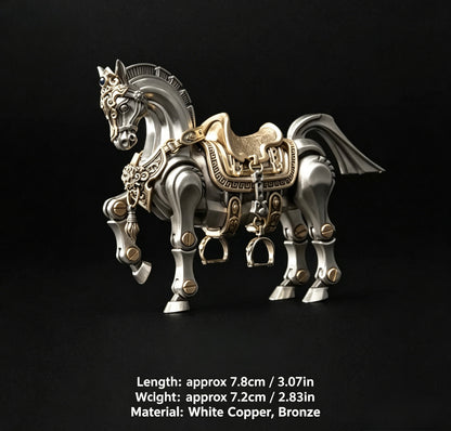 War Horse Magnetic Metal Figure – Articulated Assembly Model Decor