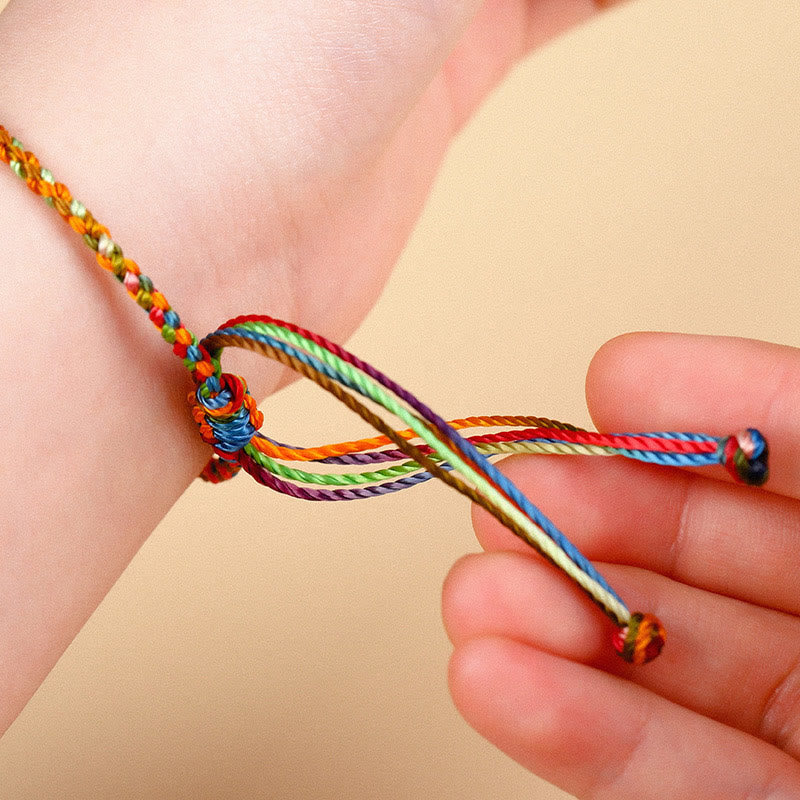EverestArtstudios "May all your wishes come true" Lucky Multicolored Bracelet