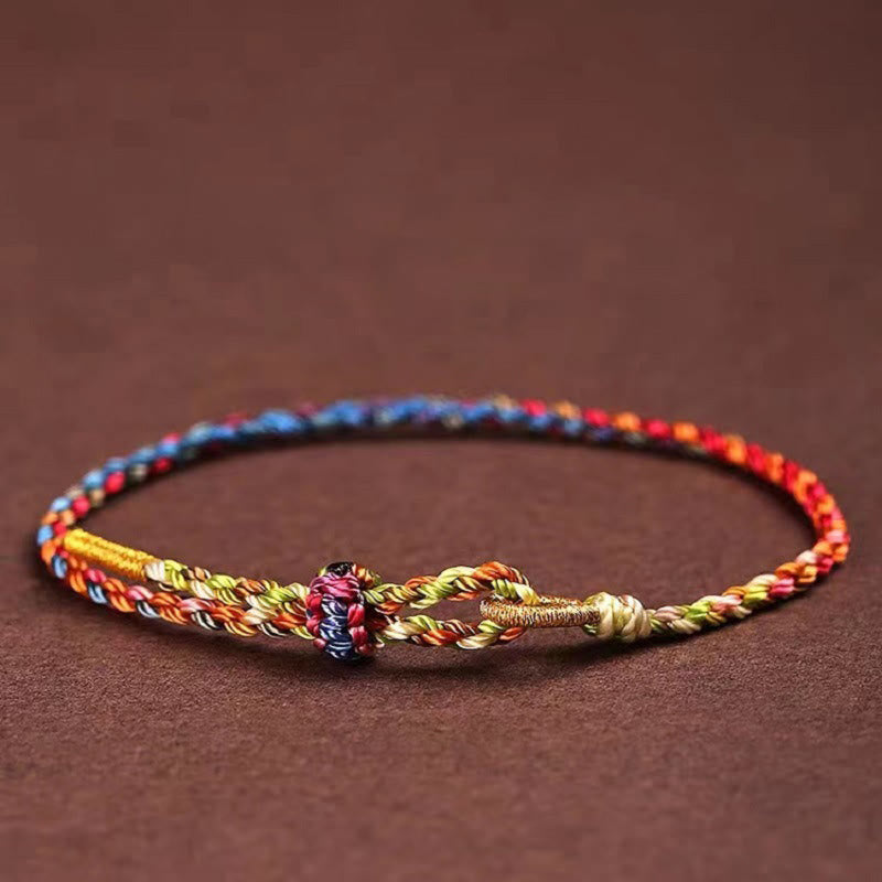 EverestArtstudios Handcrafted Luck Colorful Rope Child Adult Bracelet