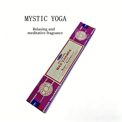 Authentic Nag Champa Sai Baba Incense | Natural Indian Sandalwood & Floral Aroma | 15g / 40g Packs | Meditation & Relaxation Incense Sticks