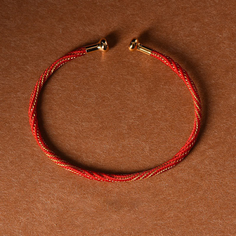 EverestArtstudios Simple Design Handmade Luck Braid String Cuff Bracelet