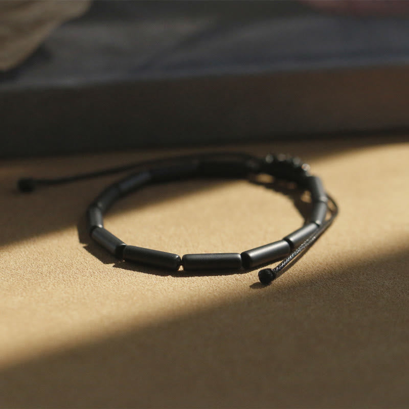 EverestArtStudios Black Onyx Bead Support Protection Bracelet