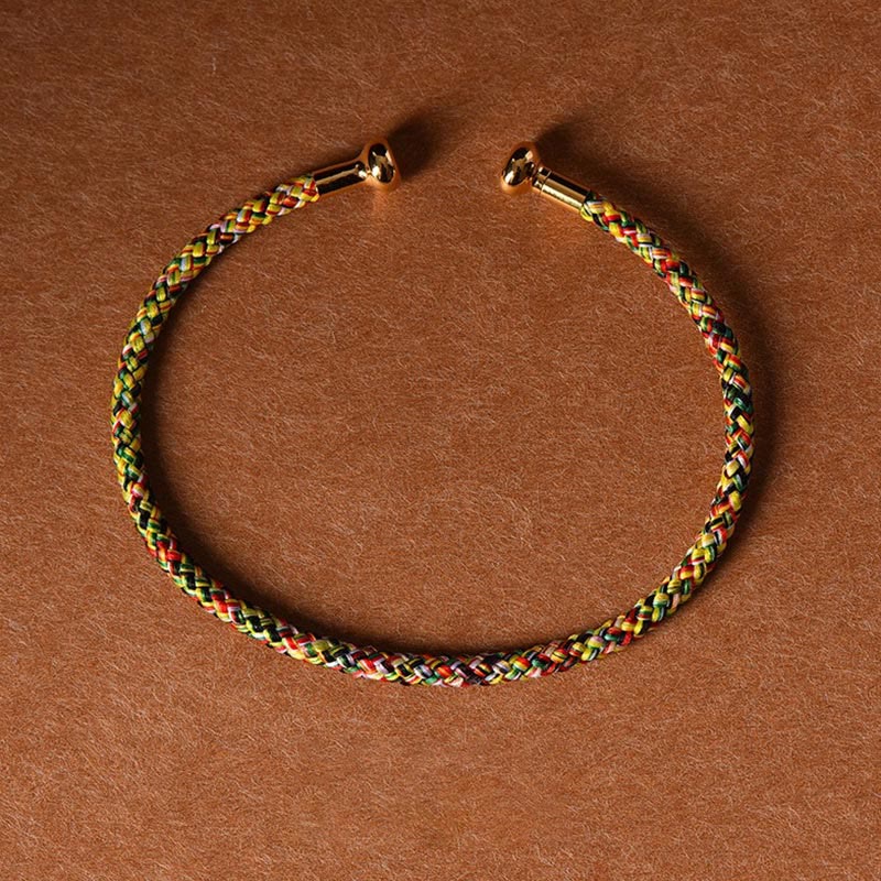 EverestArtstudios Simple Design Handmade Luck Braid String Cuff Bracelet