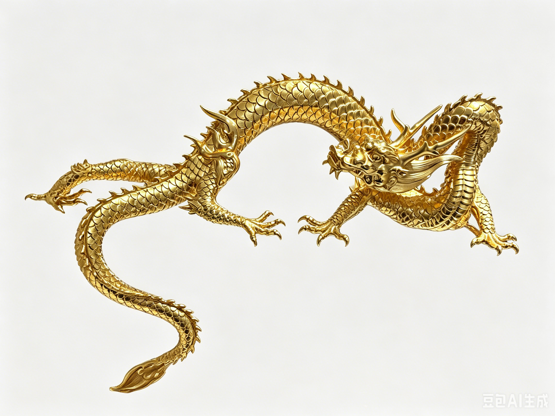 EverestArtStudios Multicolor Handcrafted Brass Dragon Statue: Tibetan Feng Shui Decor