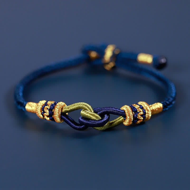 Buddha Stones Handmade Knotting Faith Strength Braid String Bracelet