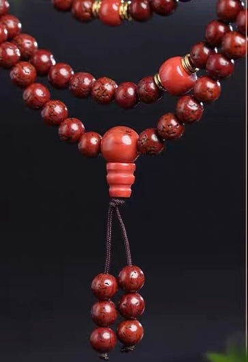 EverestArtStudios Natural Bodhi Seed Mala Necklace | 108 Beads Buddhist Prayer Beads | Multi-Wrap Bracelet & Meditation Necklace