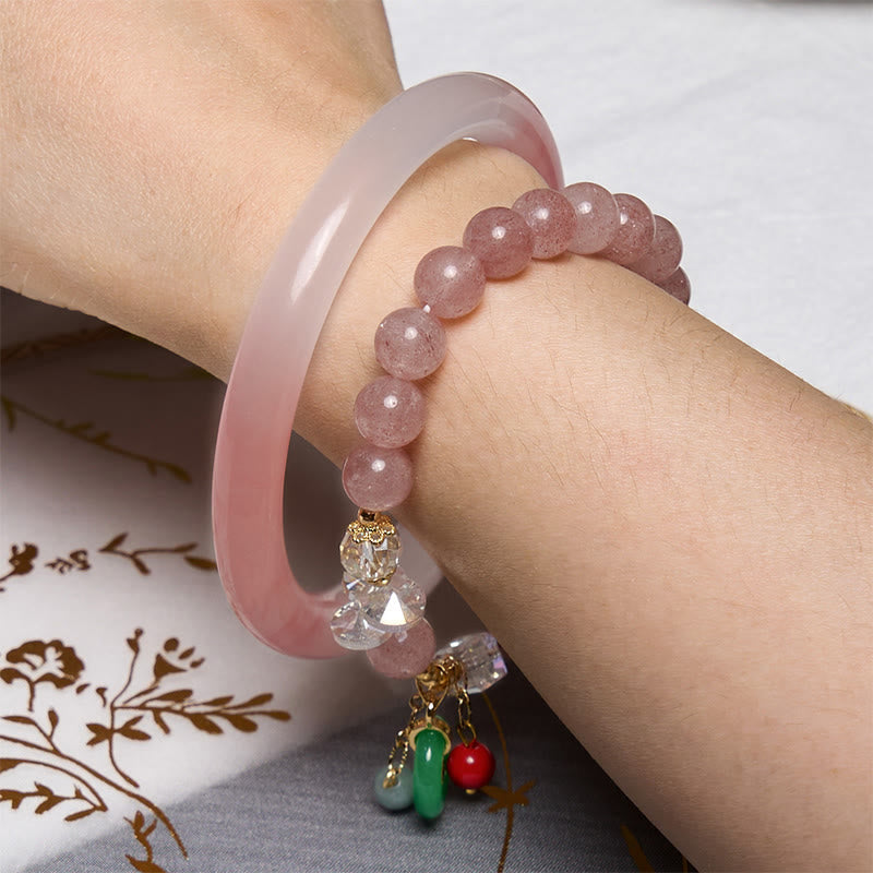 EverestArtstudios Attracting Love and Protection Pink Bracelet Bangle Bundle