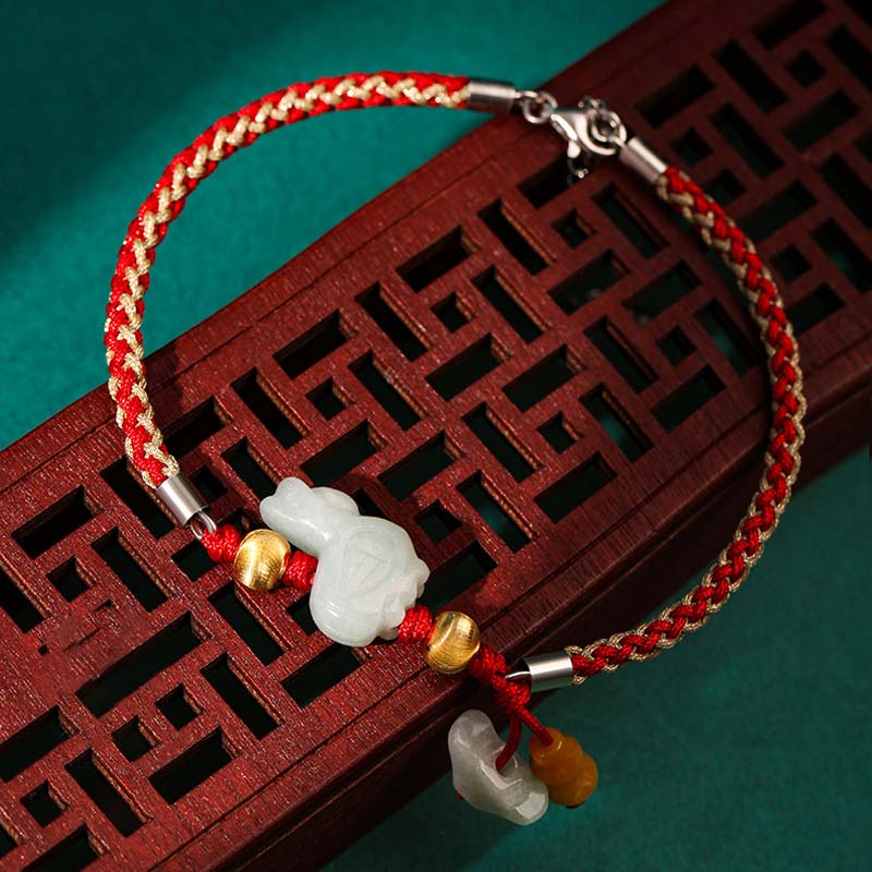 Pulsera tobillera jade zodiaco chino