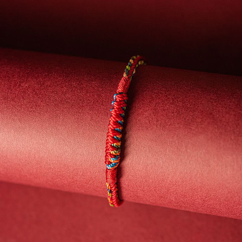 EverestArtstudios Handmade Five Color Thread Protection Bracelet